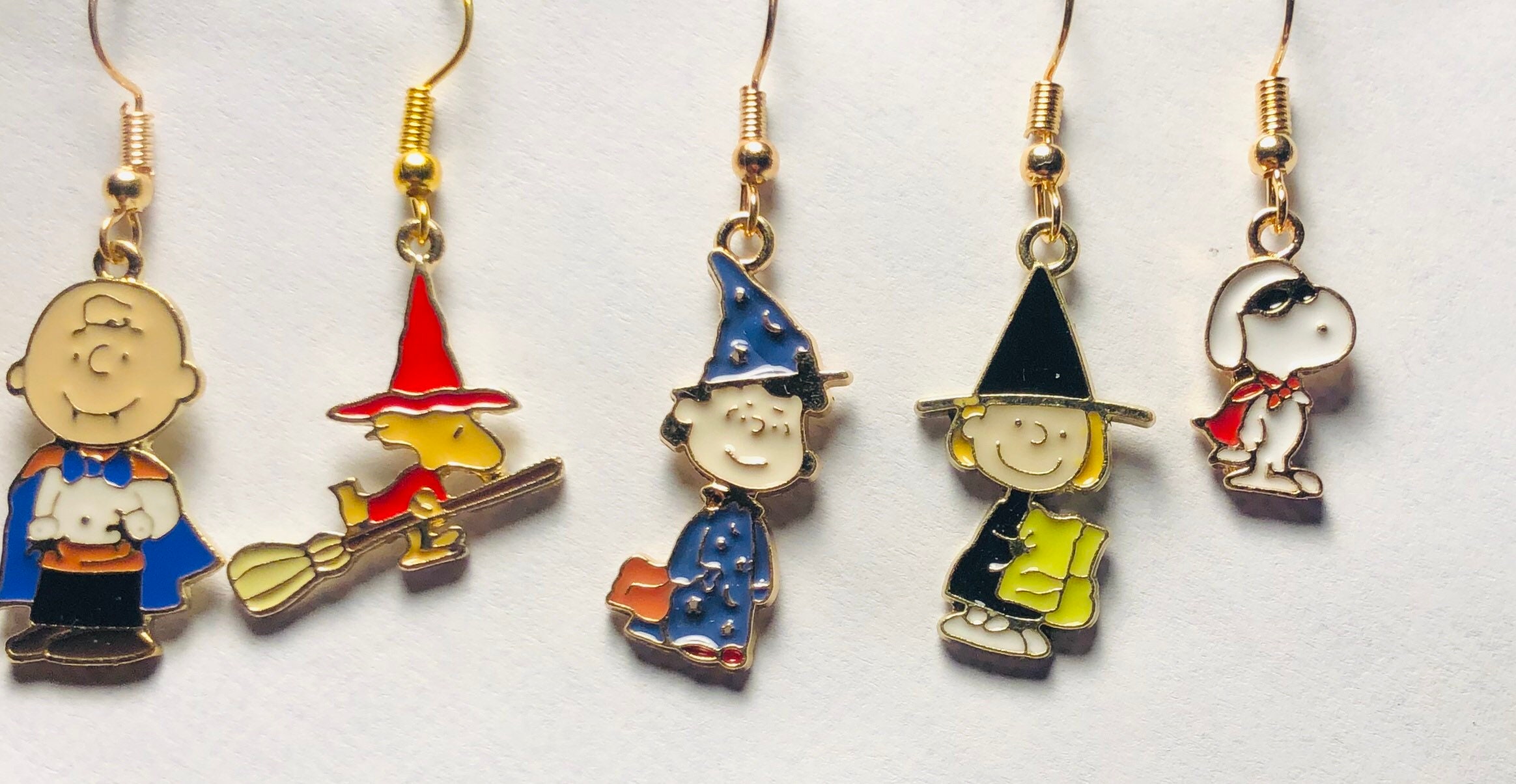 Snoopy and the Gang Halloween Earrings Etsy