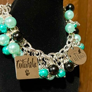 Silver Cat Charm Bracelet