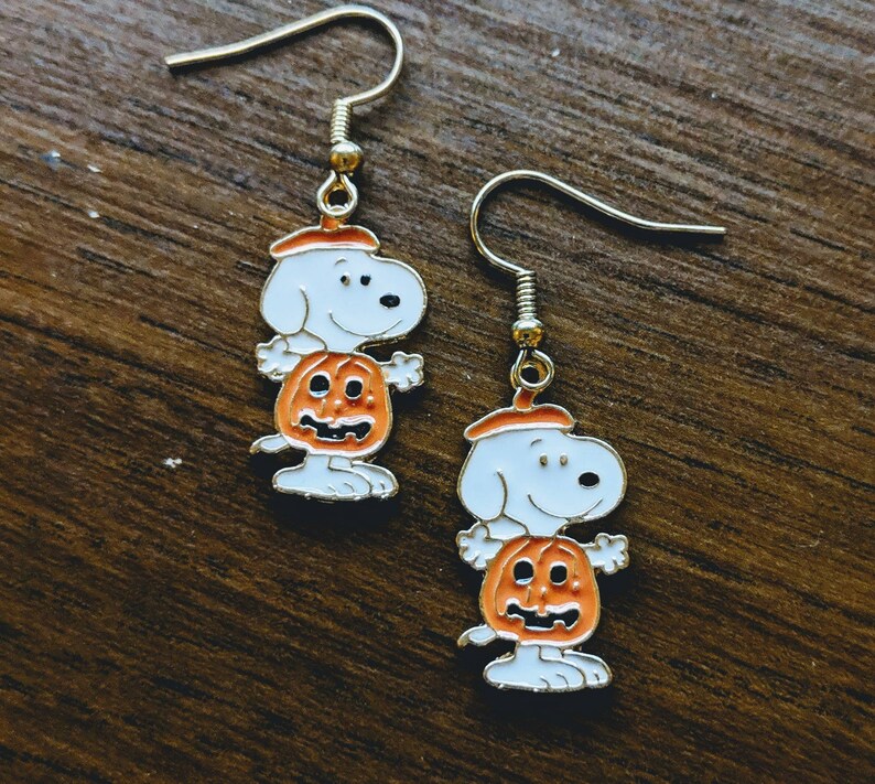 Snoopy and Friends Halloween Earrings Etsy