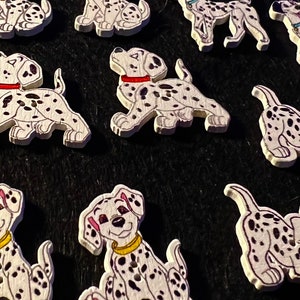 Dalmatian Wood Buttons