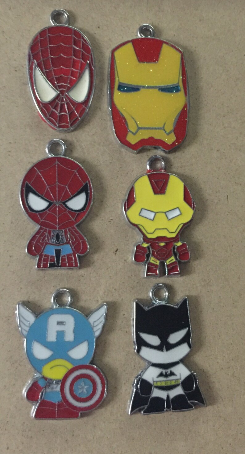 Superhero Charms Set