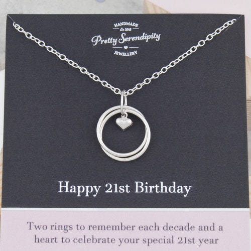21st Birthday Necklace 21st Birthday 