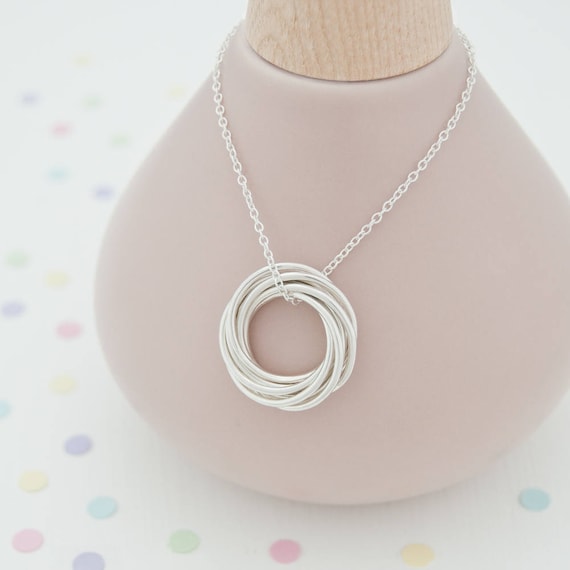 80th Birthday Necklace with Birthstone