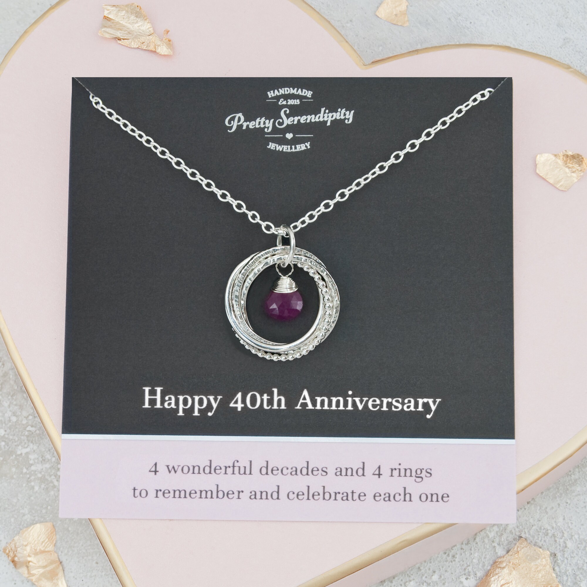 Ruby jewelry for 40th best sale anniversary