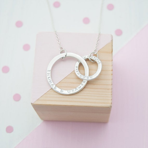 Personalised Eternity Necklace Love and Infinity Gift for Her