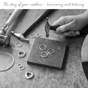 100th Birthday Birthstone Necklace - 100th Birthday Gift - 10 Rings For 10 Decades - Silver & Gold image 8