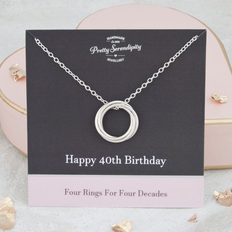 40th Birthday Gift for Daughter 40th Birthday Necklace - Etsy