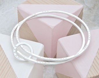 People walk through our lives but only true friends leave footprints on our hearts message bracelet - personalised with a name, Friend Gift
