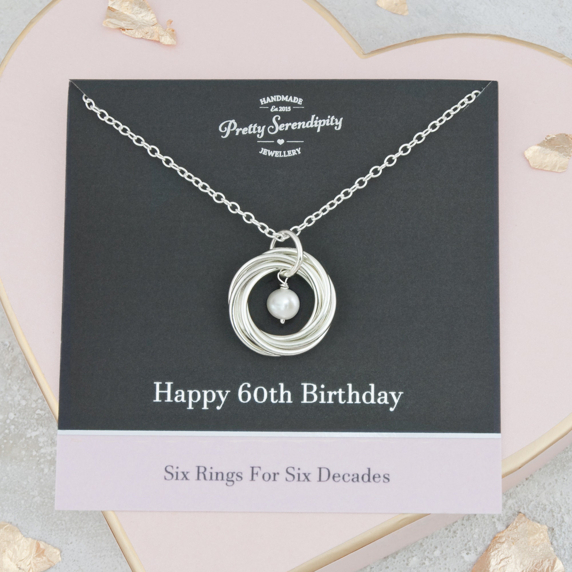 60th Birthday Necklace 60th Birthday Necklace