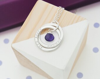Personalised 21st Birthday Birthstone Necklace - 21st Birthday Gift For Daughter