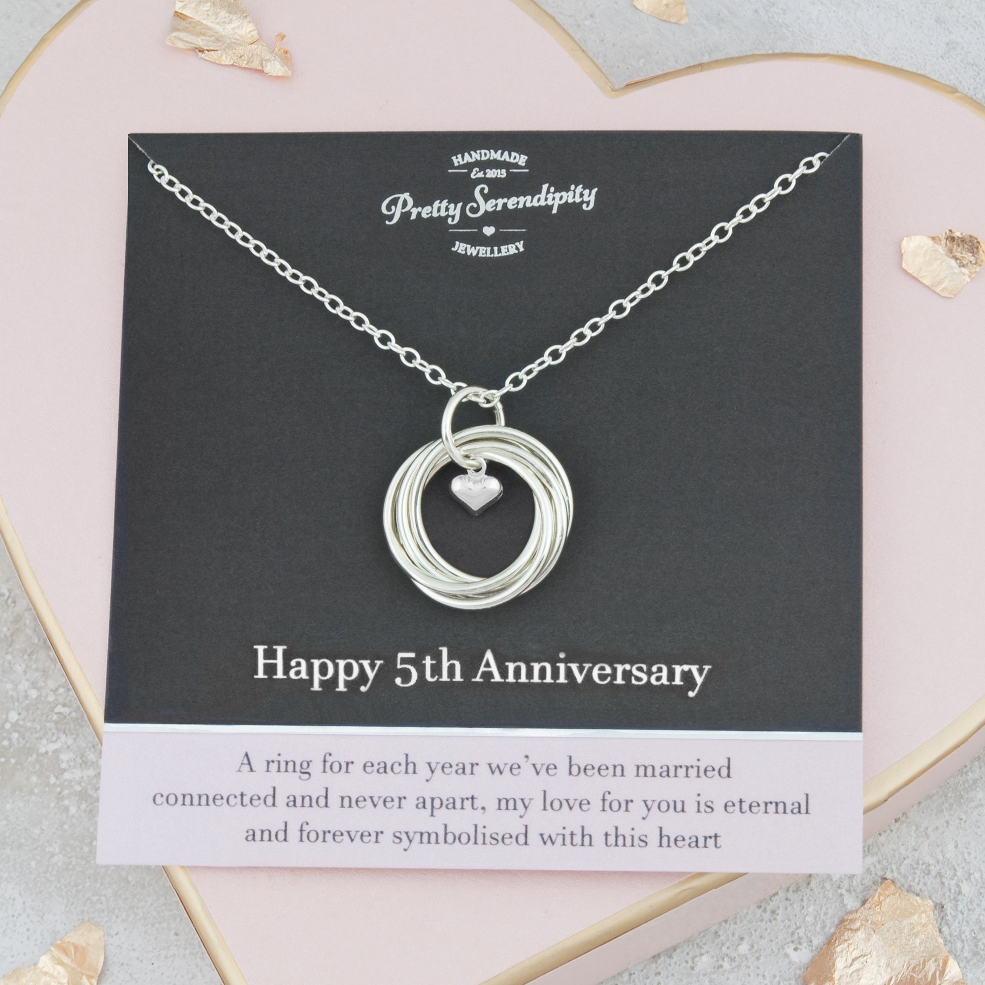 5 year anniversary necklace deals
