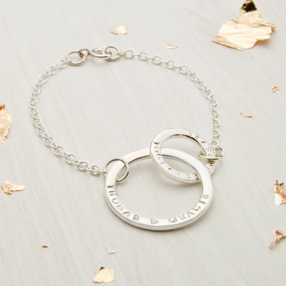 Eternity Bracelet, Personalised Gift For Wife, A Perfect Engagement Present Or Wedding