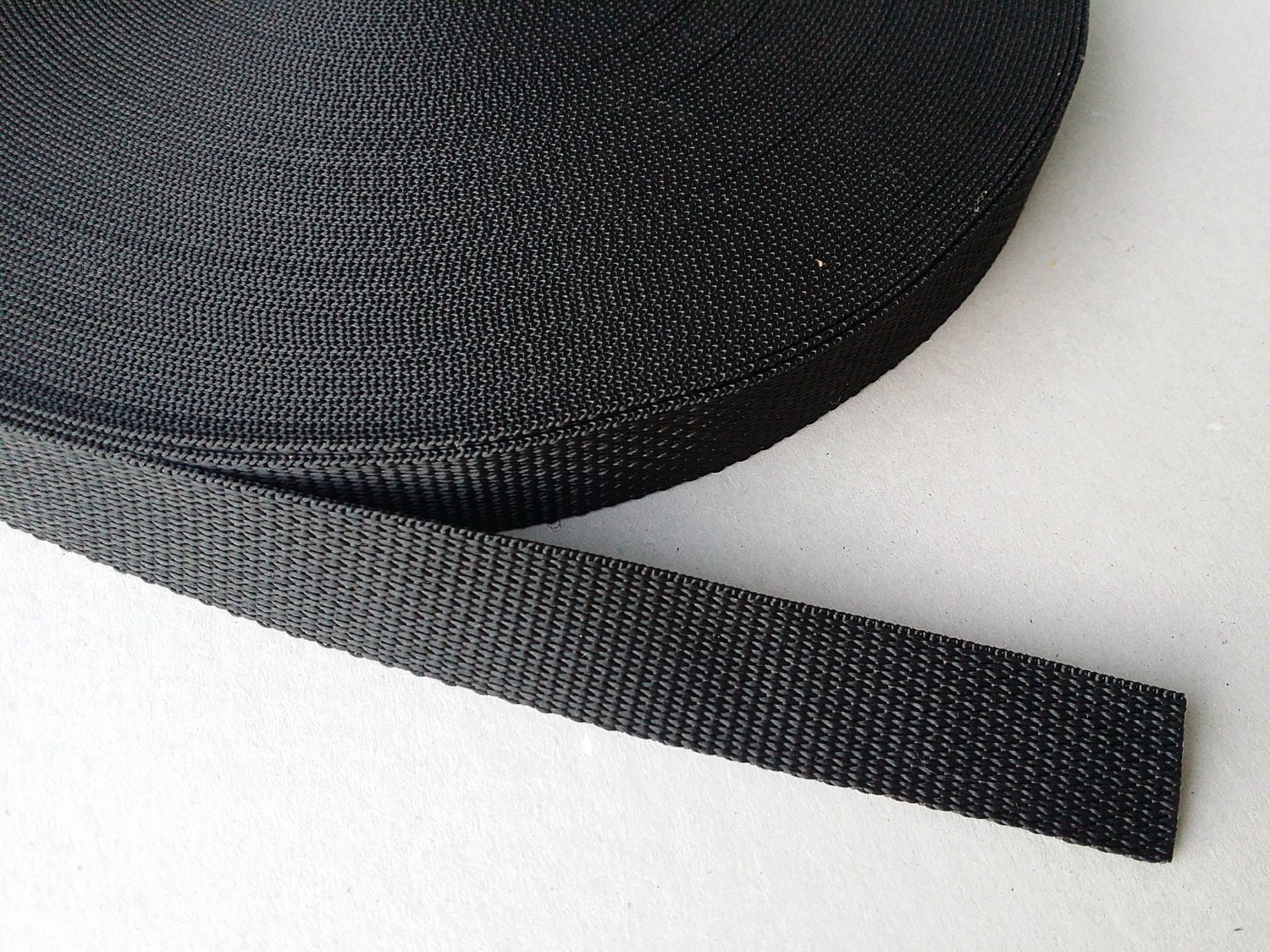 1.5 Black White Stripe Webbing,38mm Width Cotton Webbing Knit Tape Ribbon  Trim,key Fob Webbing for Bag Purse Strap Making 