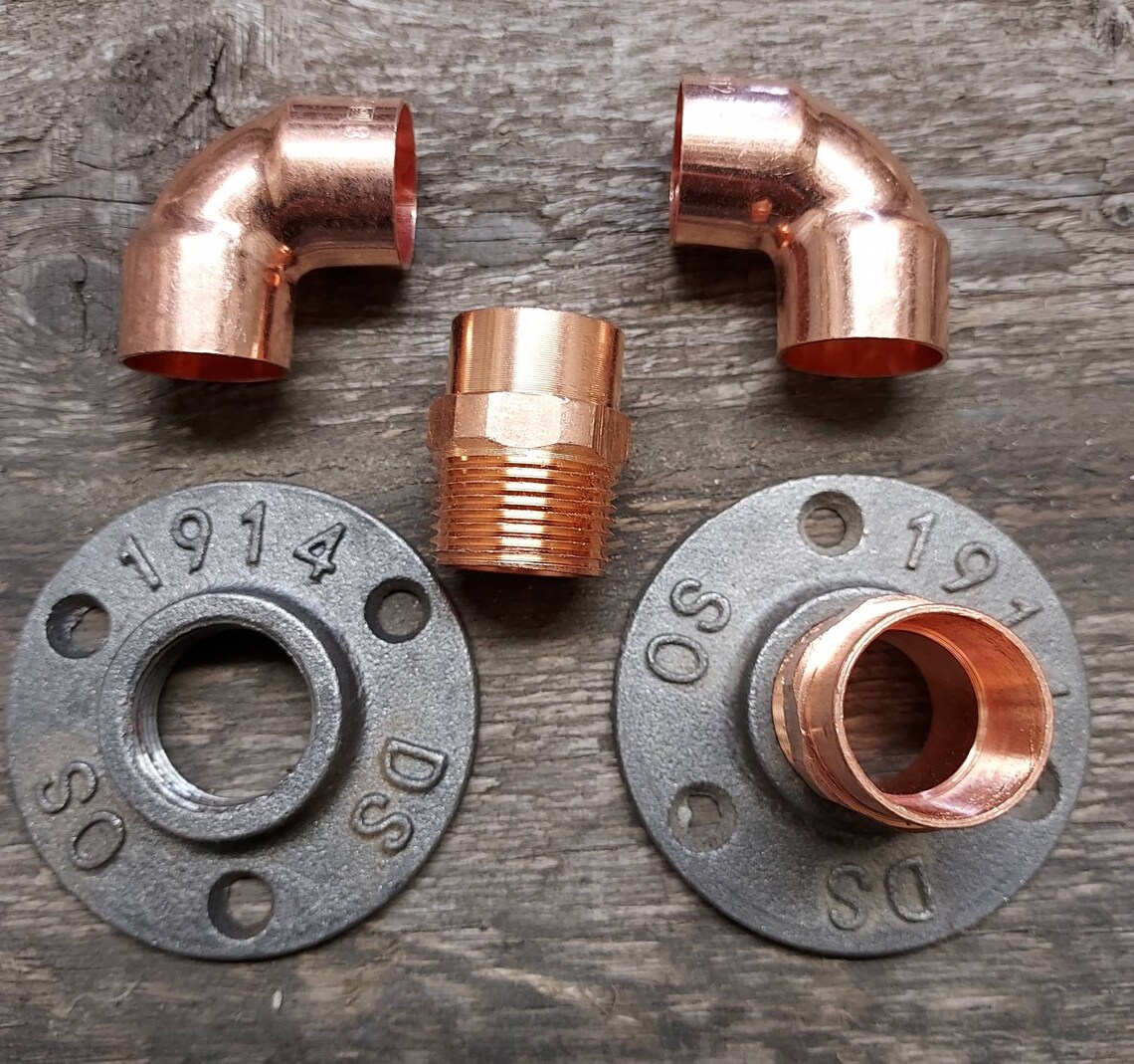 22mm Copper Wall Flange / Adaptor for Copper Pipe to Fix to Etsy
