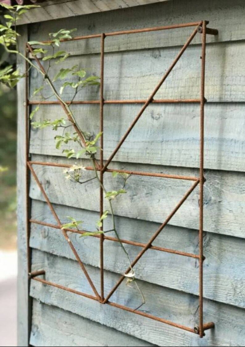 Garden trellis wall mounted Garden trellis metal trellis Etsy