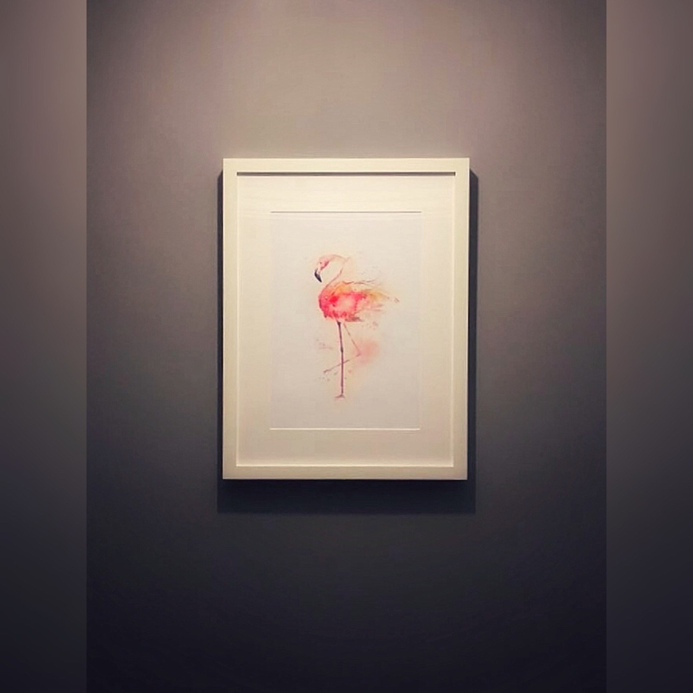 Flamingo Watercolour Print Poster Beautiful Digital Hand | Etsy
