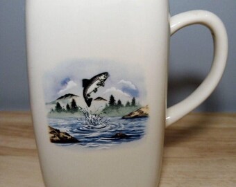 Vintage XL Wildlife Ceramic Stein