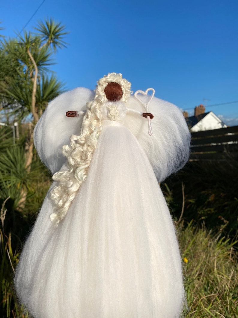 Black tree topper angel Black Christmas angel called Malaika Etsy