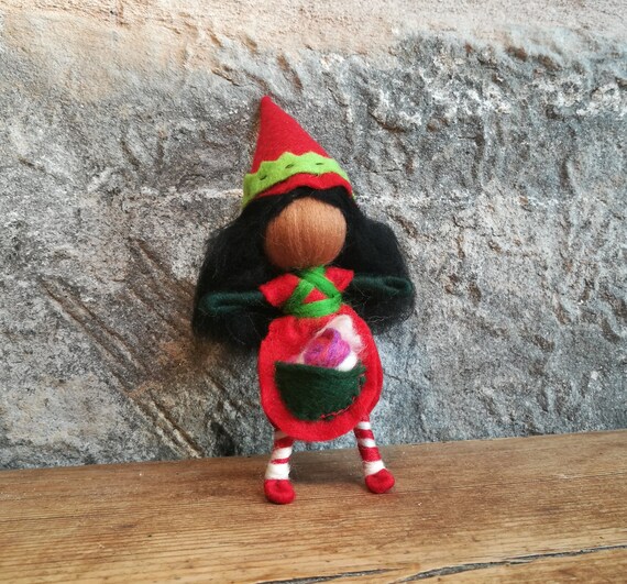 black stuffed elf