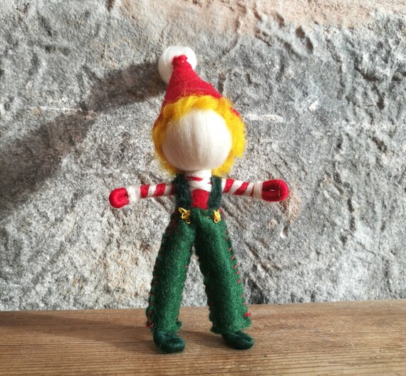 Poppenhuis Elf Pop Kerst Elf Elf Buigbaar Pop Pop Huis Elf Etsy