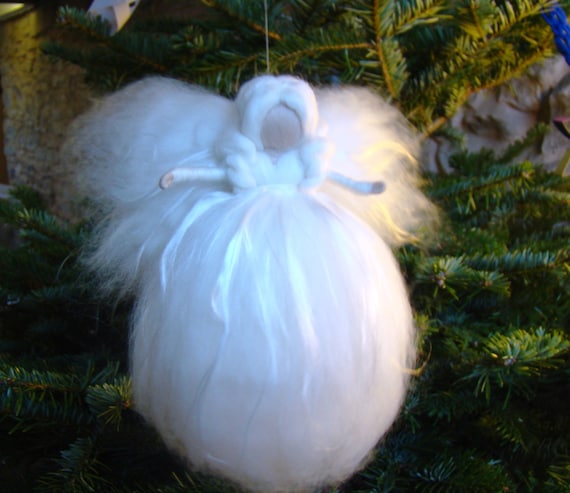 Steiner tree topper tree topper fairy angel felted angel Xmas fairy Xmas angel Christmas fairy Christmas angel tree topper wool fairy gift