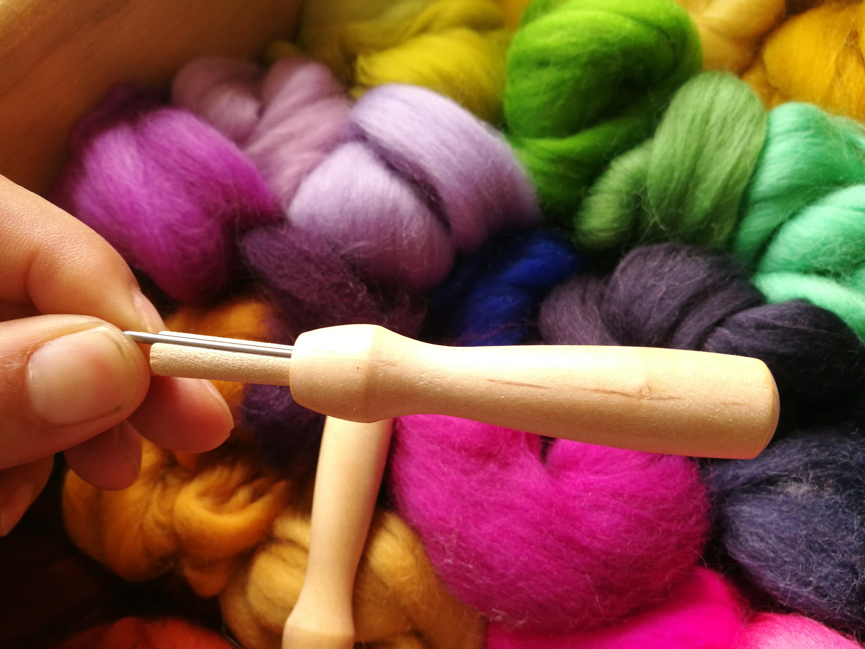 Needle Felting Handle Holder & 1 FREE Needle Wool Felting Etsy