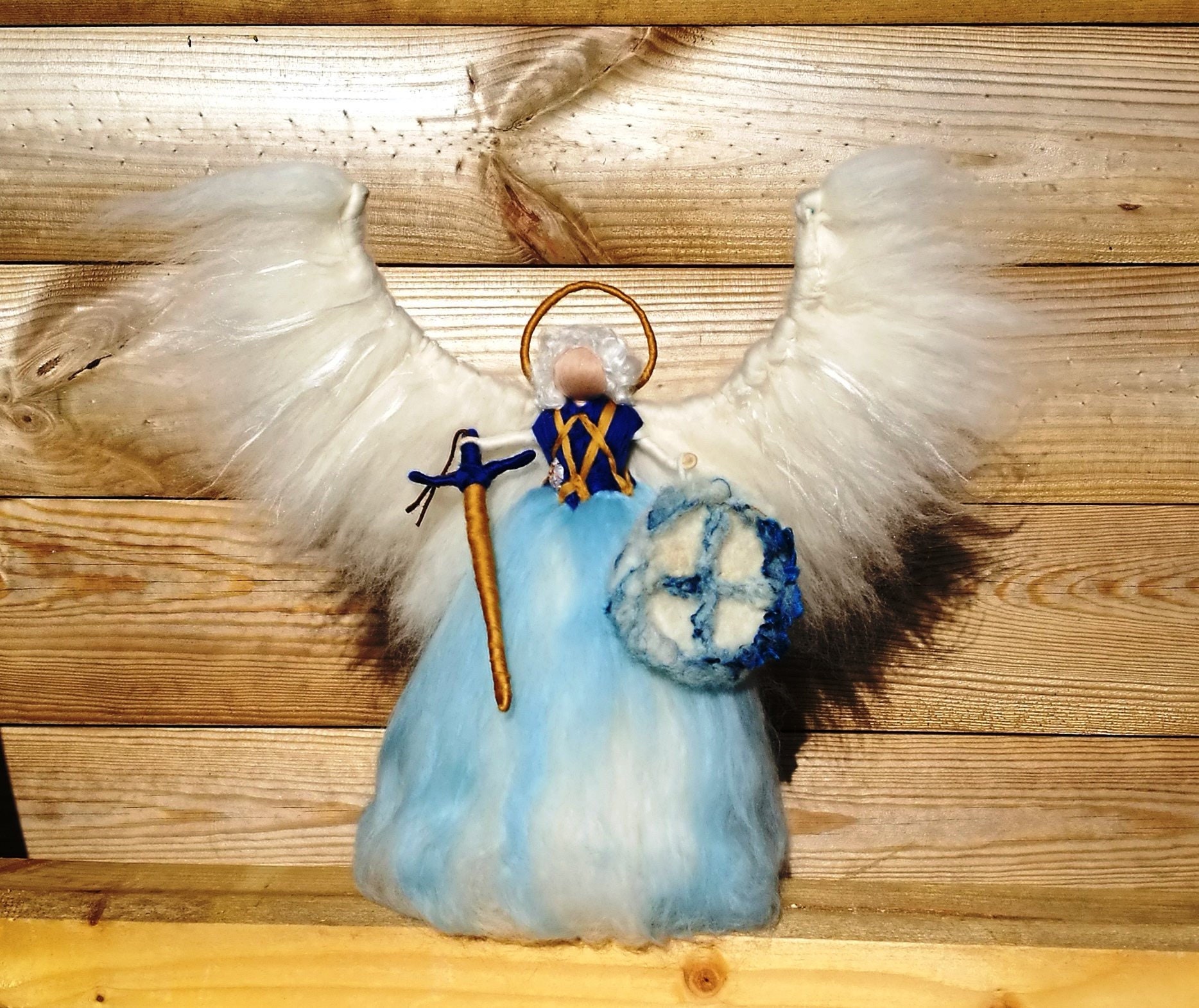 Archangel Michael tree topper Saint Michael angel Archangel Etsy
