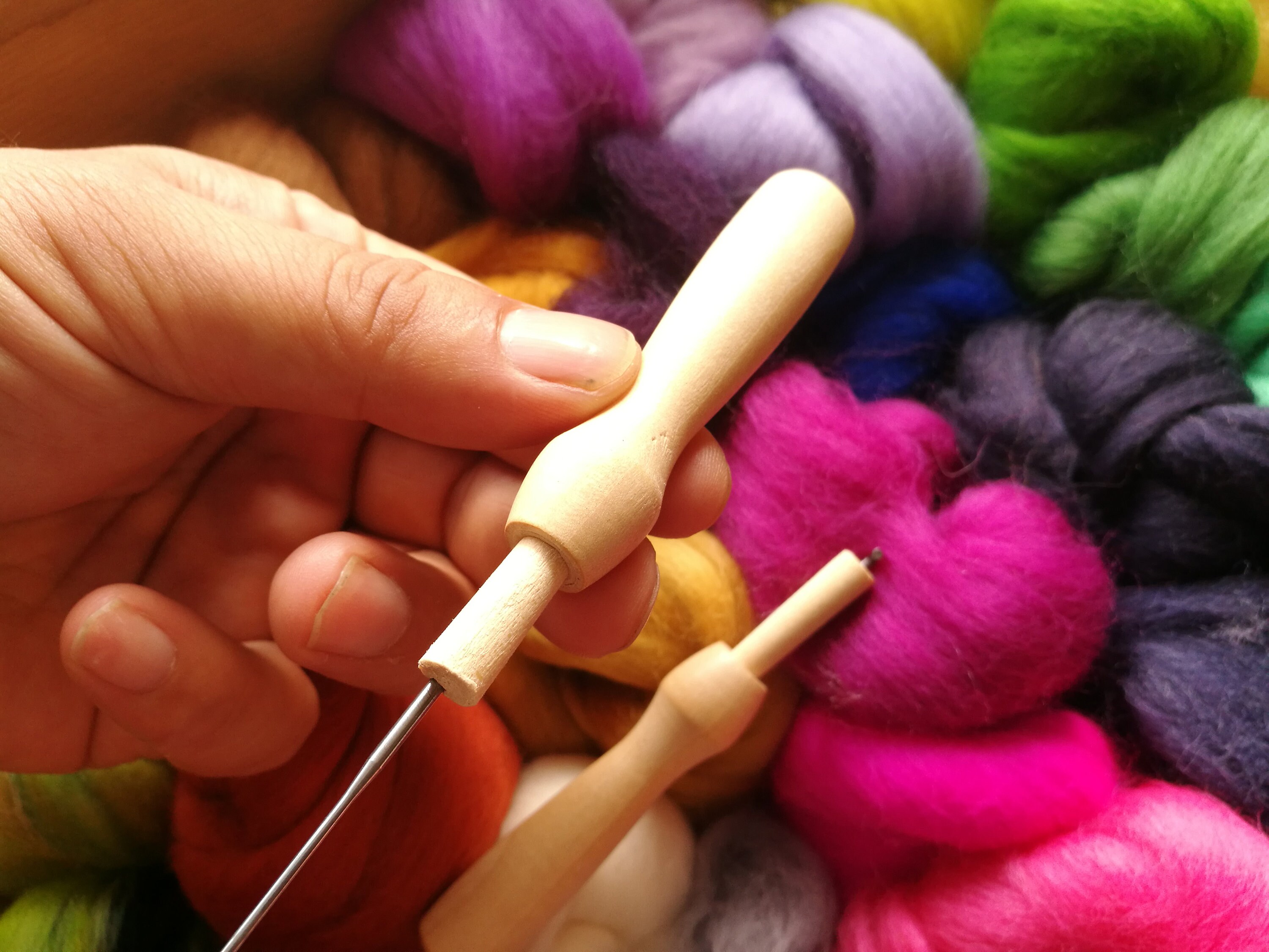 Needle Felting Handle Holder & 1 FREE Needle Wool Felting Etsy