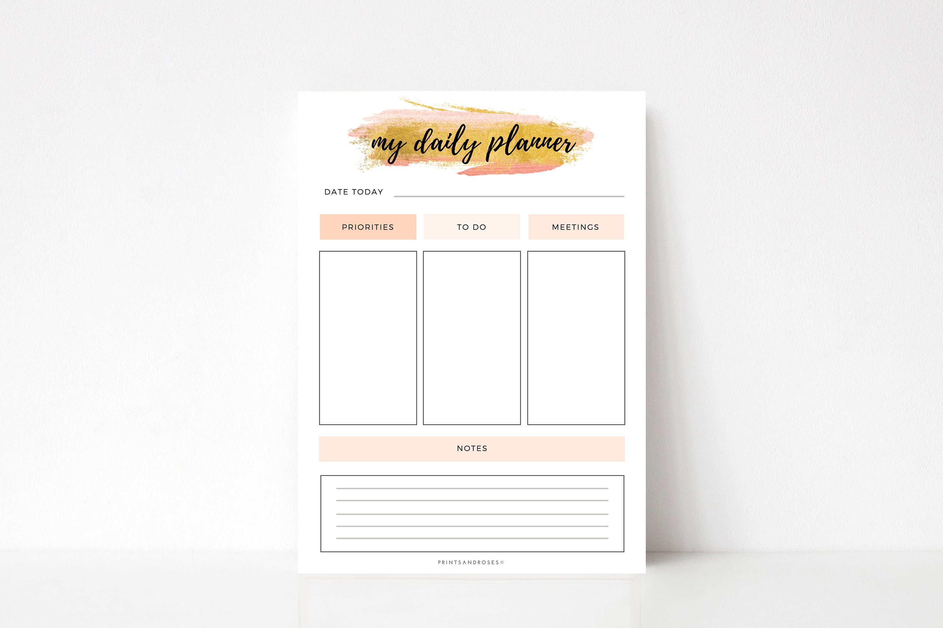 Make It HappenDaily PlannerWeekly PlannerPlanner | Etsy