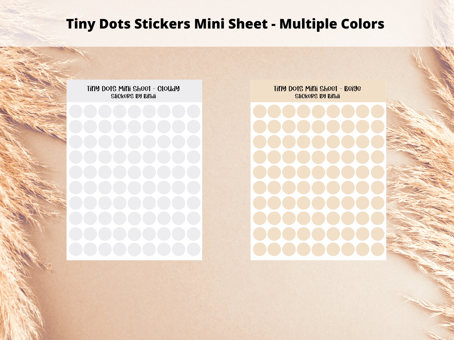 Minimalist Tiny Dot Stickers - Mini Sheet | Bullet Point Planner ...