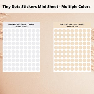 Minimalist Tiny Dot Stickers - Mini Sheet | Bullet Point Planner ...