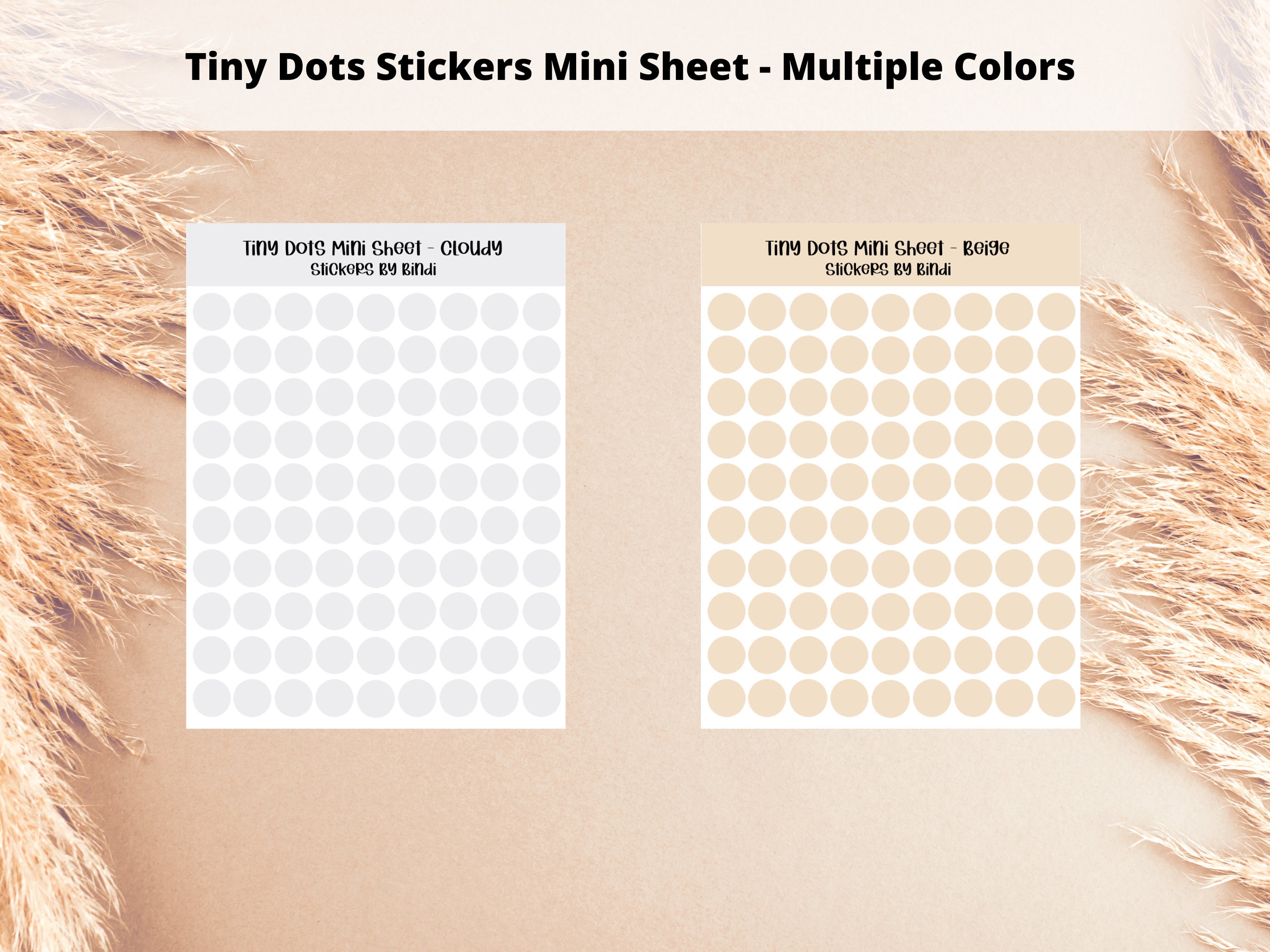 Minimalist Tiny Dot Stickers - Mini Sheet | Bullet Point Planner ...
