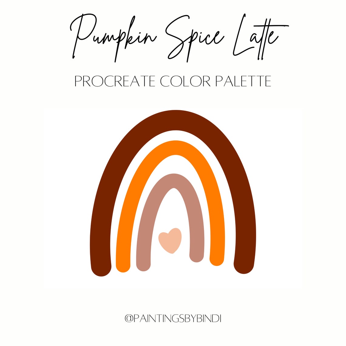 Pumpkin Spice Latte Procreate Color Palette 30 Color - Etsy