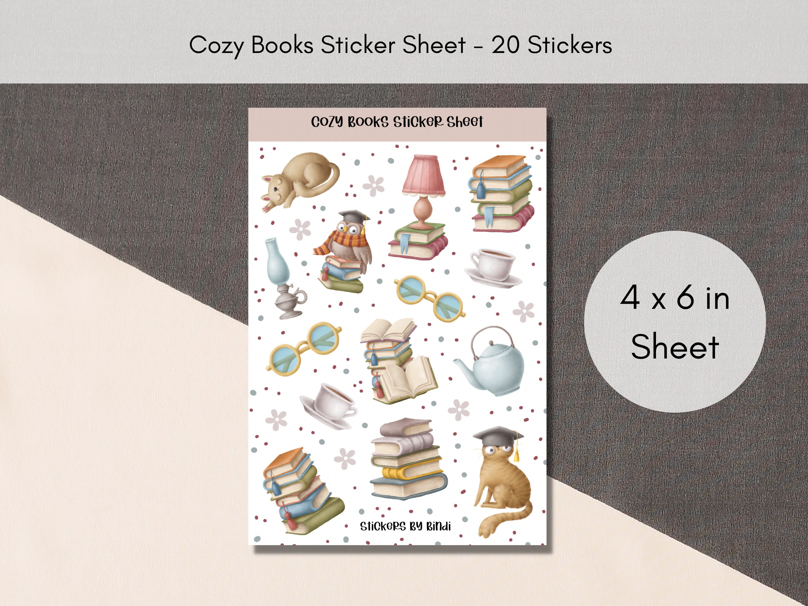 Sticker Sheet - Reading, Planner Stickers