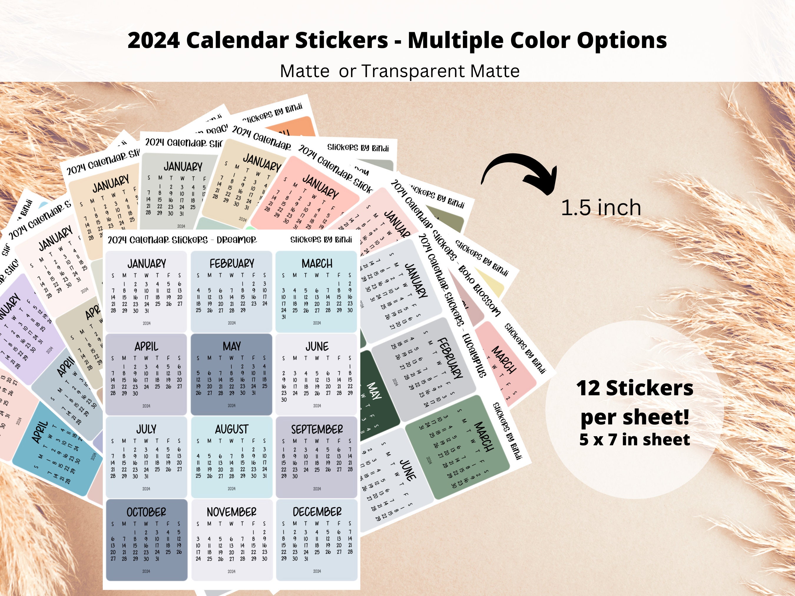 Calendar Strip - Etsy