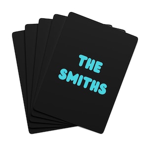 Custom Last Name Playing Cards | Choose Your Color Playing Cards | Personalized Cards | Christmas Gifts for Family | Couple Engagement Gift