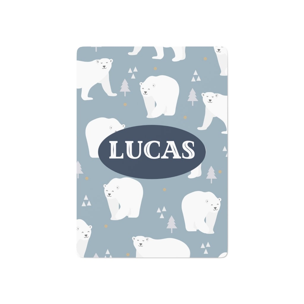 Custom Polar Bear Playing Cards
