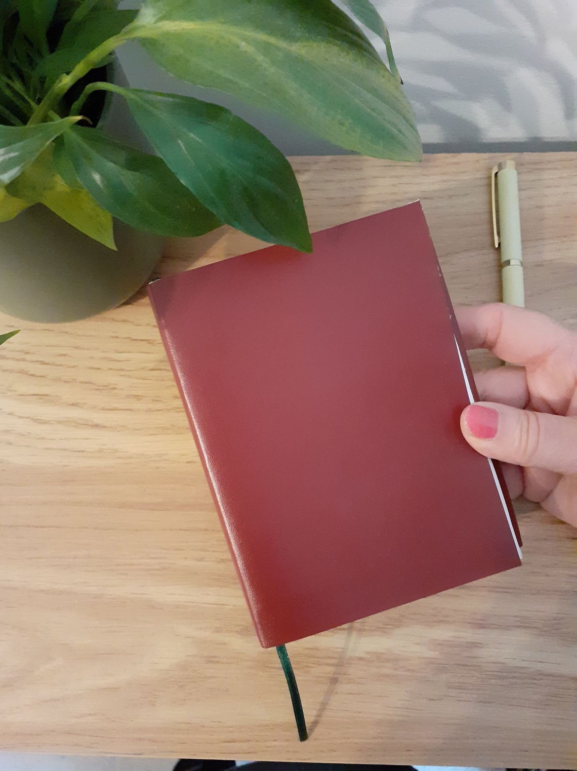 Faux leather bound notebook/ notepad / journal / diary / gift Etsy