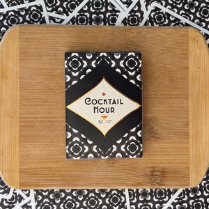 Cocktail Hour Playing Cards 52 card deck A stylish gift for game night wedding foodie host/hostess corporate image 3