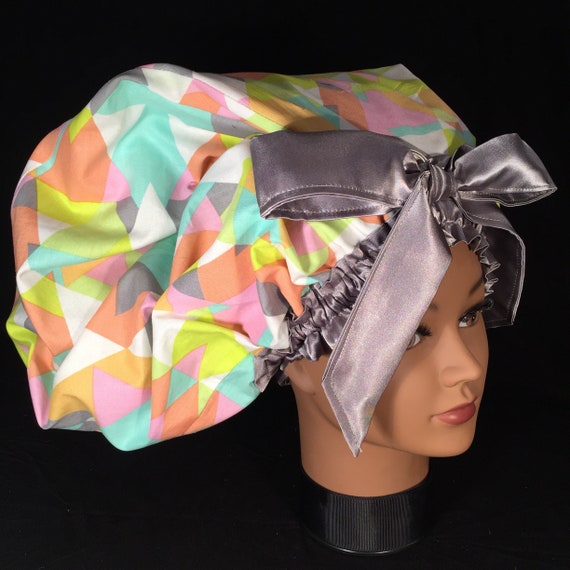 The Shower Cap With A Grommet For Box Braids Dreadlocks Image 0