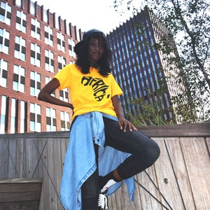 AFRICA t-shirt (Yellow). Streetwear,black owned, afropunk, festival, hbcu, 54 countries, african, black culture, african graphic shirt