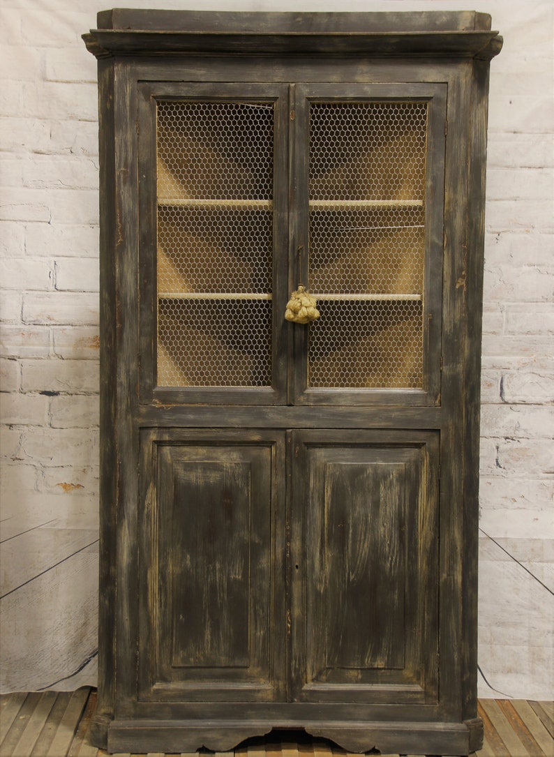 19th Century Large Antique Corner Cupboard From Ita Image 0