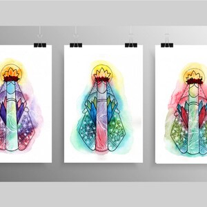 Arte Original - Virgen de la Milagrosa - Virgen María - Nuestra Señora de la Milagrosa
