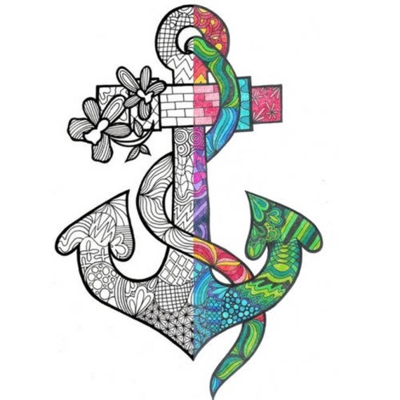 Anchor PDF Coloring Page | Etsy