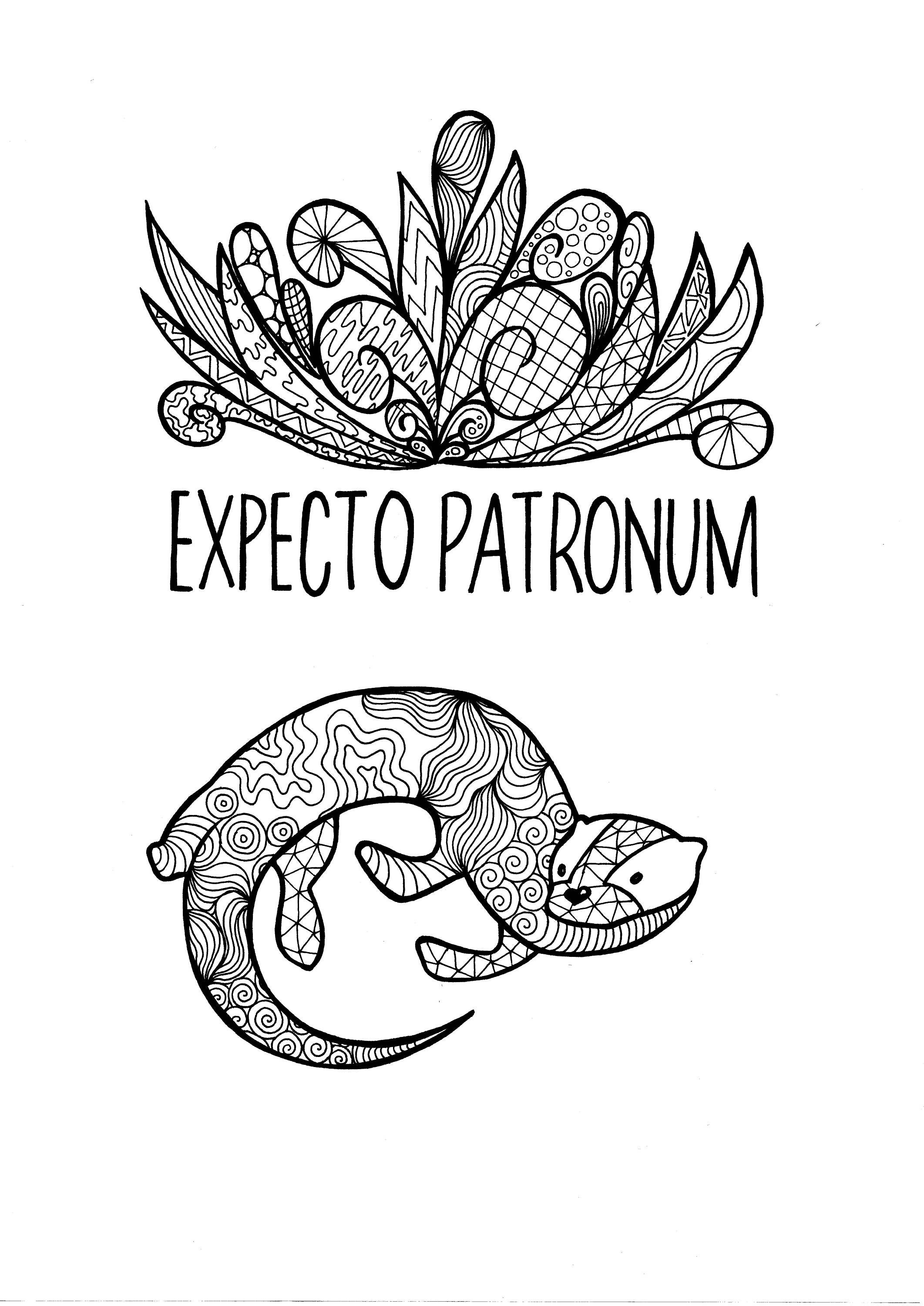 Harry Potter Patronus Coloring Pages Coloring Pages