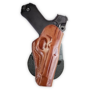 Luger P08 4'' Barrel, Custom Holster, Hand Crafted, Hand Made. Right Hand Draw, Brown Color #1208#