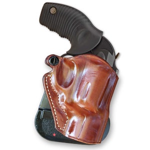 605 Poly Protector 357 Mag 2" Custom Holster, Hand Crafted, Hand Made, Right Hand Draw, Brown Color #1421#