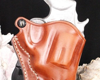 Model 10 MP 38 Special Revolver 3" Custom Holster, Hand Crafted, Hand Made, Right Hand Draw, Brown Color #1472#