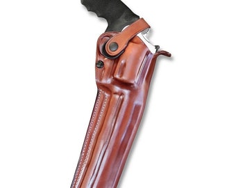 Revolver S&W Model 500 Magnum X-Frame 8 3/8" Barrel, Custom Holster, Hand Crafted, Hand Made, Right Hand Draw #1436#