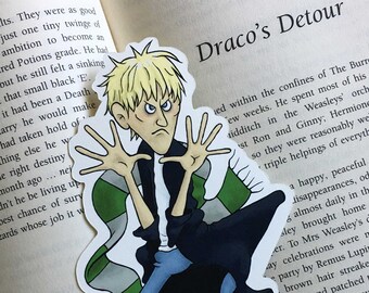 squished Draco bookmark